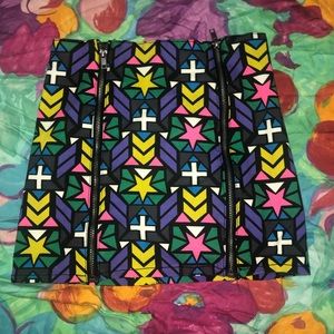 HM Colorblock Skirt Size 2